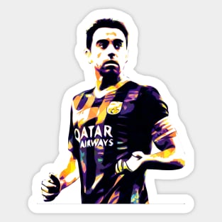 Xavi Hernandez Pop Art Sticker